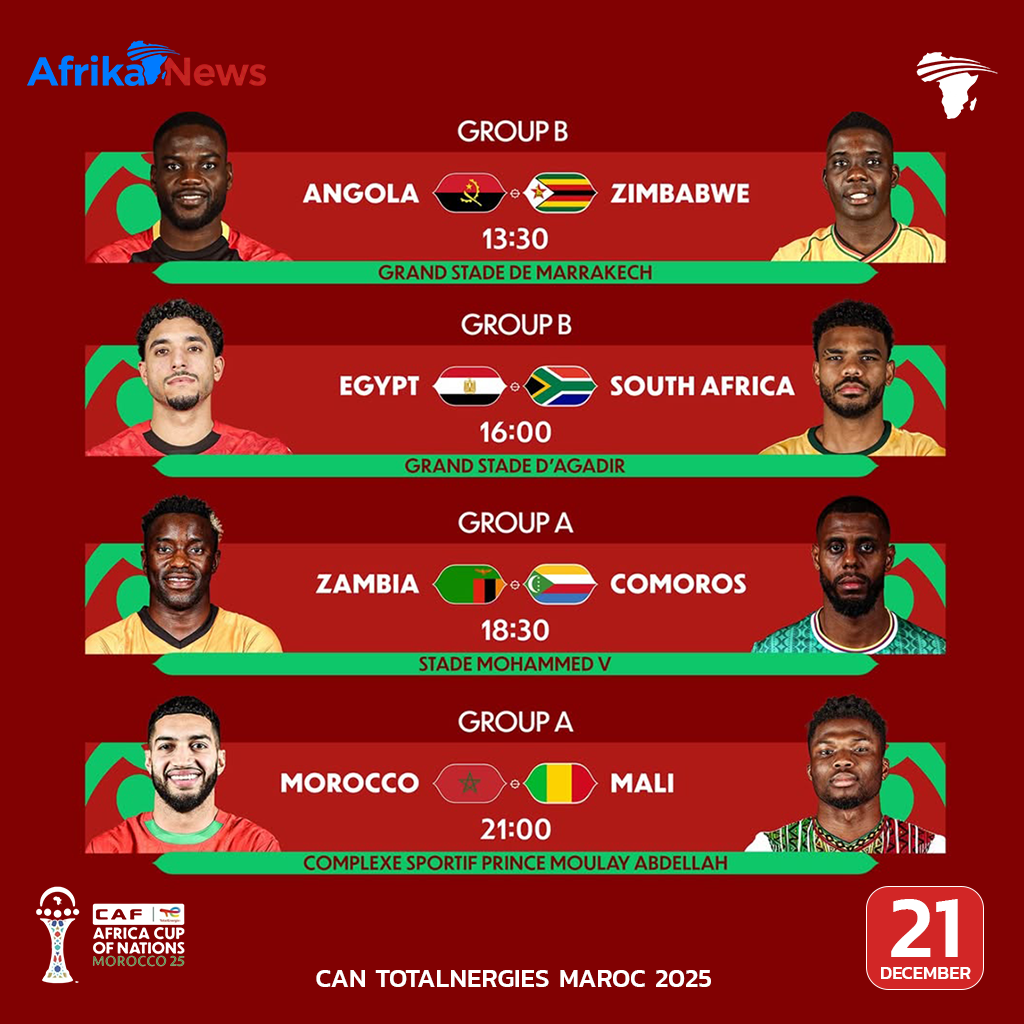CAN TotalEnergies Maroc 2025 : la deuxième journée entre en scène.